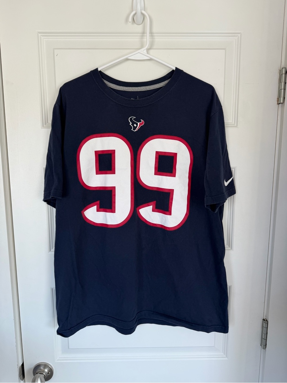 Nike Houston Texans #99 JJ Watt Navy Short-Sleeve Football Tee